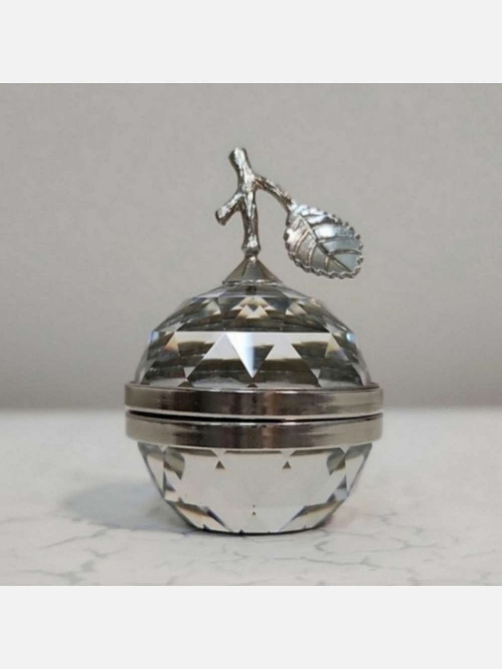 Vintage Swarovski 1980's Crystal Apple Photo Stand | Signed | Retired ~ EUC